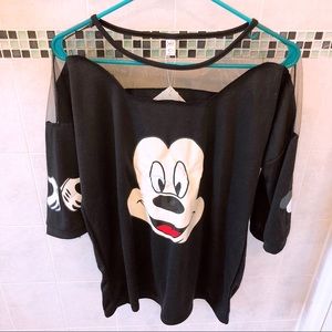 black mickey mouse top
